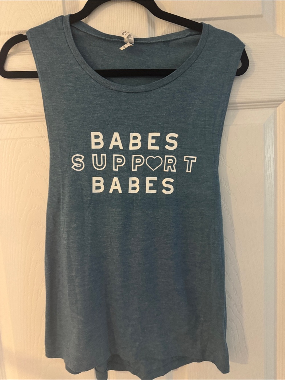 Bella Canvas Teal Blue 'Babes Support Babes' Graphic Tank